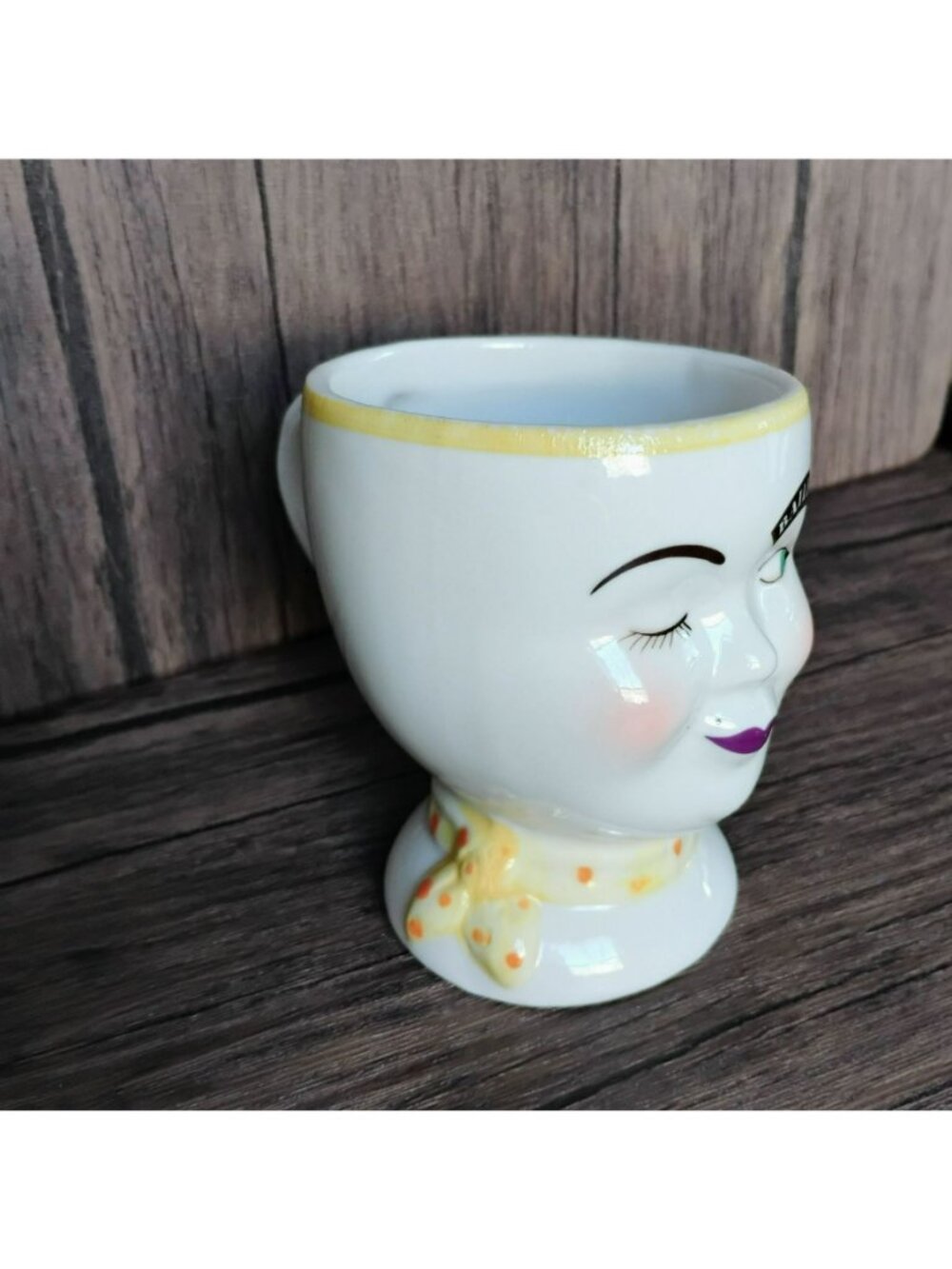 Vintage Limited Edition Baileys Irish Cream Mug 1997 Winking Face w Yum Inside - Picture 2 of 8